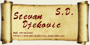 Stevan Đeković vizit kartica
